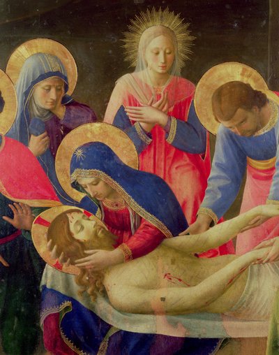 Compianto sul Cristo morto, 1436-41 (dettaglio) da Fra Angelico